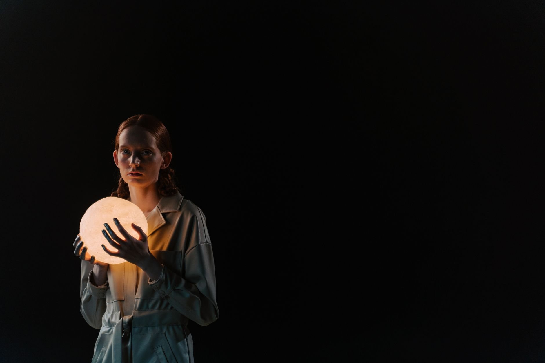 Cinematic portrait — dramatic studio lighting